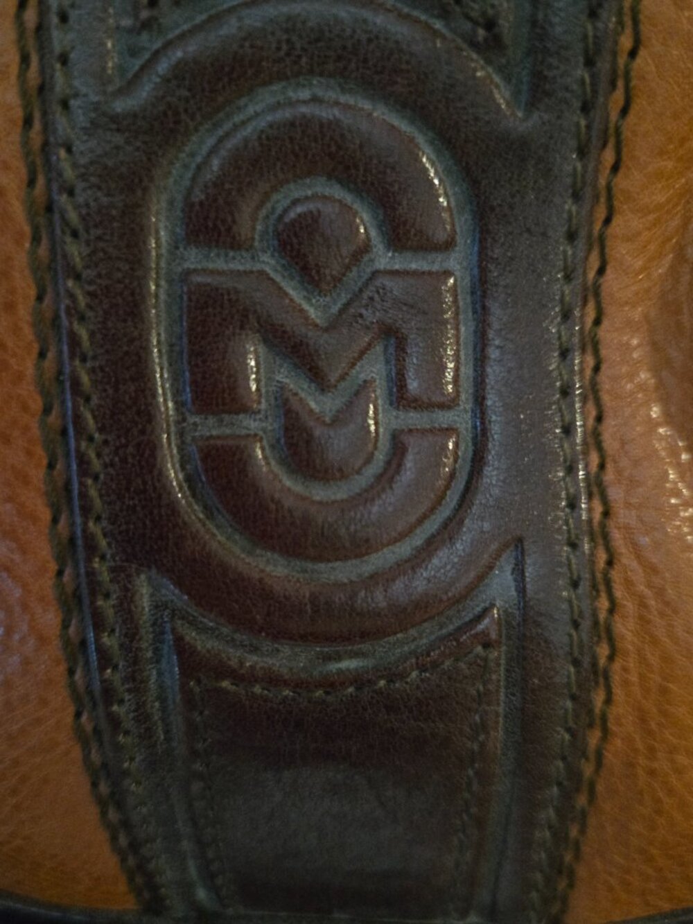 Marino Orlandi Two-Tone Genuine Leather Shoulder Bag – Made in Italy - Picture 5 of 10